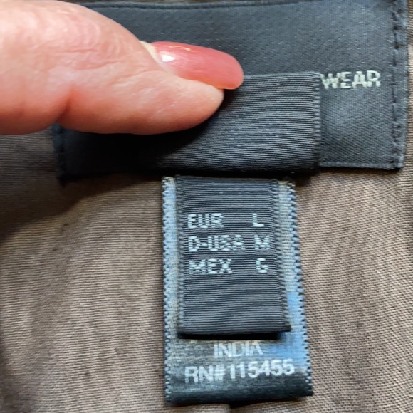 MNG Casual Chocolate brown leather jacket L - Picture 5 of 6